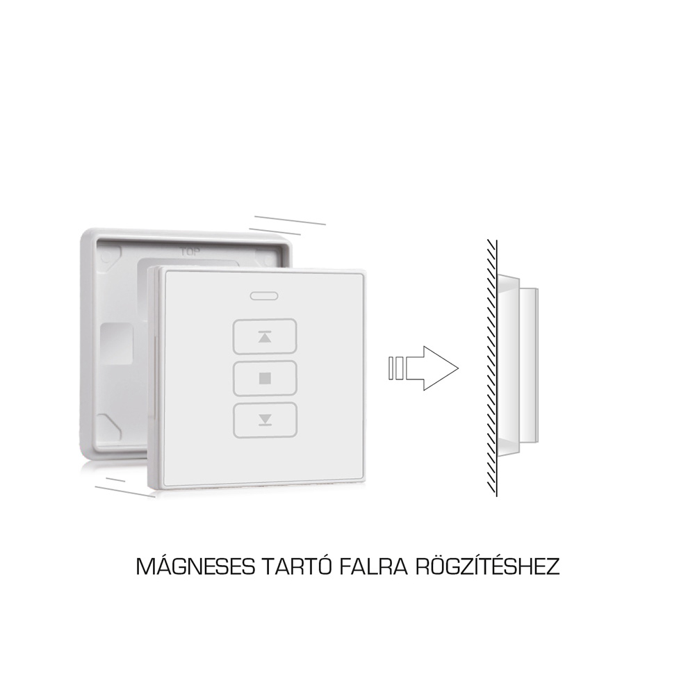 A-OK AC128-03 1 csatornás érintős fali távirányító – galéria